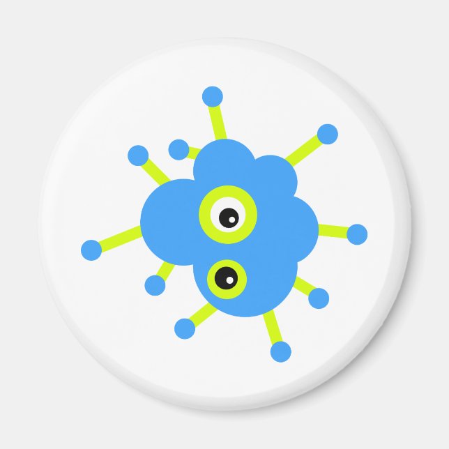 Blue Cloud Germ Magnet (Framsidan)