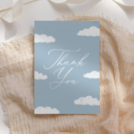 Blue Cloud Nine Baby Shower Tack Kort