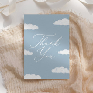 Blue Cloud Nine Baby Shower Tack Kort