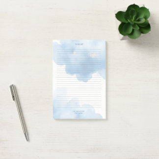 Blue Clouds Notepad To Do List Post-it Block