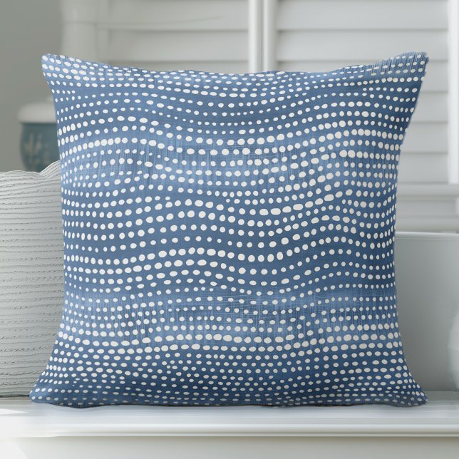 Blue Coastal Boho Dekorativ kudde (Skapare uppladdad)