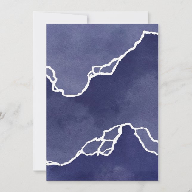 Blue Coastal Tides Julkort (Framsida)