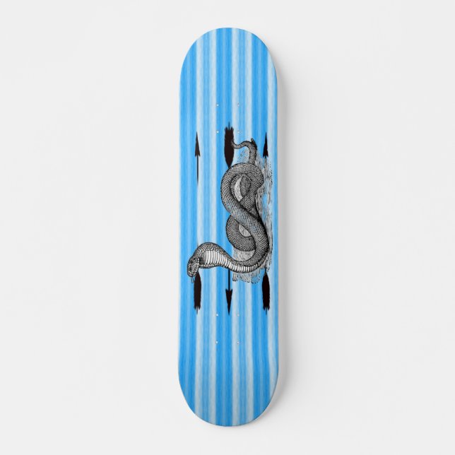 Blue Cobra - Anpassad Skateboard Bräda 19,5 Cm (Framsida)