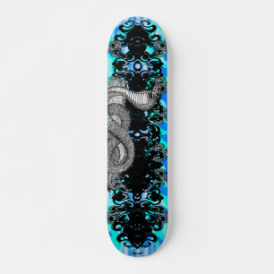 Blue Cobra - Anpassad Skateboard Bräda 20 Cm