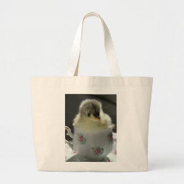 Blue Cochin Chick i Tekopp Jumbo Tygkasse