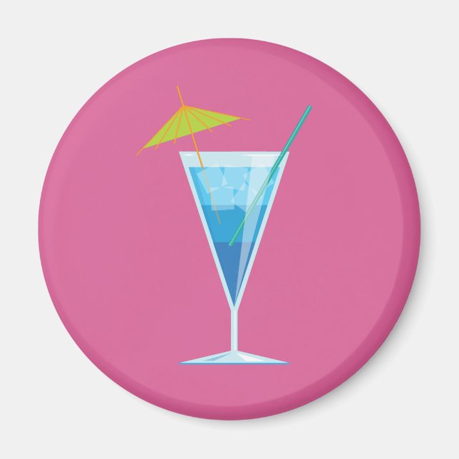 Blue Cocktail Magnet (Framsidan)