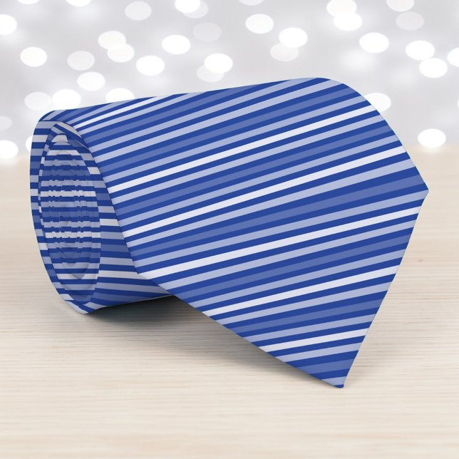 Blue Color Stripes Necktie Slips (Skapare uppladdad)