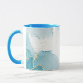 Blue Combo Marble Mugg