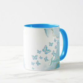 Blue Combo Marble Mugg