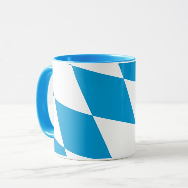 Blue Combo Mugg med flagga Bavaria (Framsida vänster)