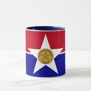 Blue Combo Mugg med flagga Dallas