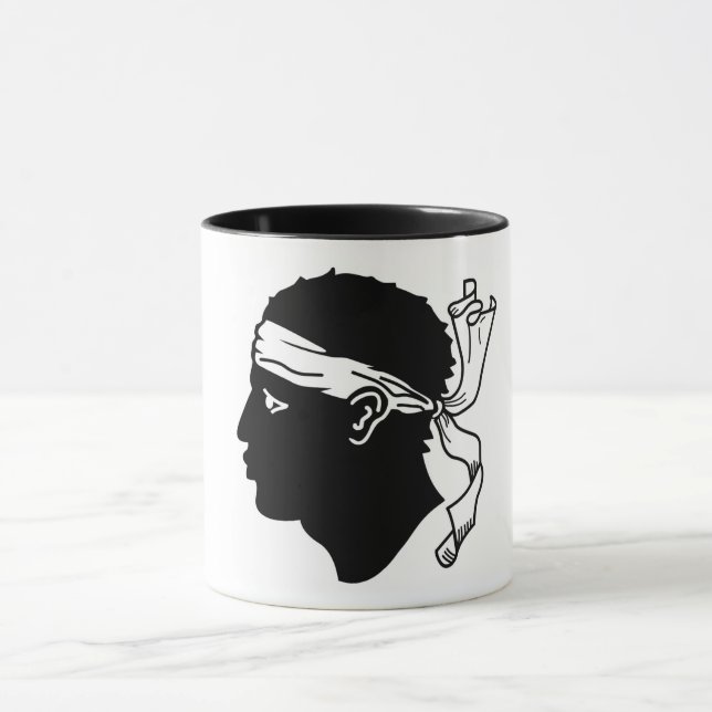 Blue Combo Mugg med flagga på Korsika (Center)