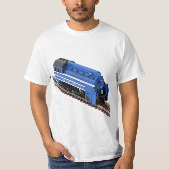 Blue Compressed Air Locomotive T Shirt (Framsida)