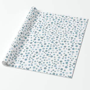 Blue Confetti Presentpapper