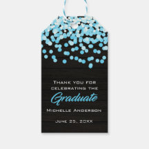 Blue Confetti Student Tack Studenten Märkre