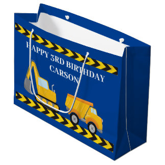 Blue Construction Lastbil Boys Anpassningsbar Barn