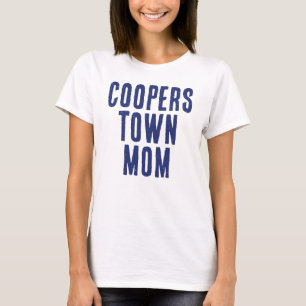 Blue Cooperstown Mamma Baseball T Shirt