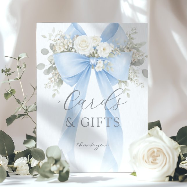 Blue Coquette Bow Cards and gifts Eucalyptus Poster (Skapare uppladdad)