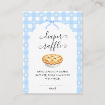 Blue Coquette Pie Diaper Raffle