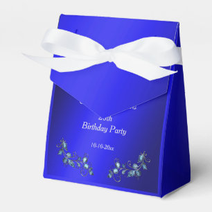 Blue Corner Gem Blommigt Jewels Birthday Presentaskar