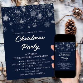 Blue Corporate | Office-Julfest Inbjudningar