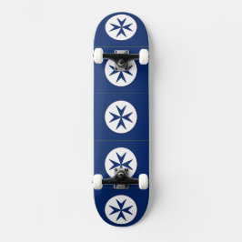 BLUE CORSAIR STIL octagon kor Skateboard Bräda 21,5 Cm