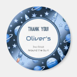 Blue Cosmic Äventyr Celestial Mönster Magnet