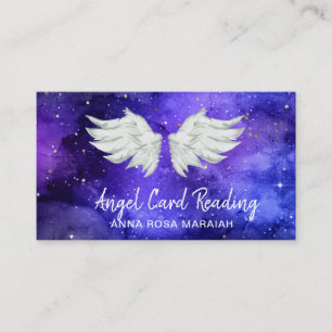 *~* Blue Cosmos Stars Galaxy Angel Vinge Universe Visitkort