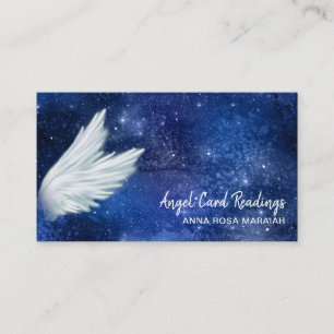 *~* Blue Cosmos Stars Galaxy Angel Vinge Universe Visitkort