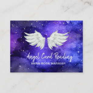 *~* Blue Cosmos Stars Galaxy Angel Vinge Universe Visitkort