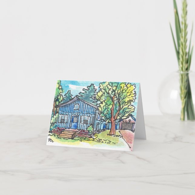 Blue Cottage Kort (Framsida)