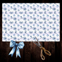 Blue Cowgirl Toile Chinoiserie på Lila Rand