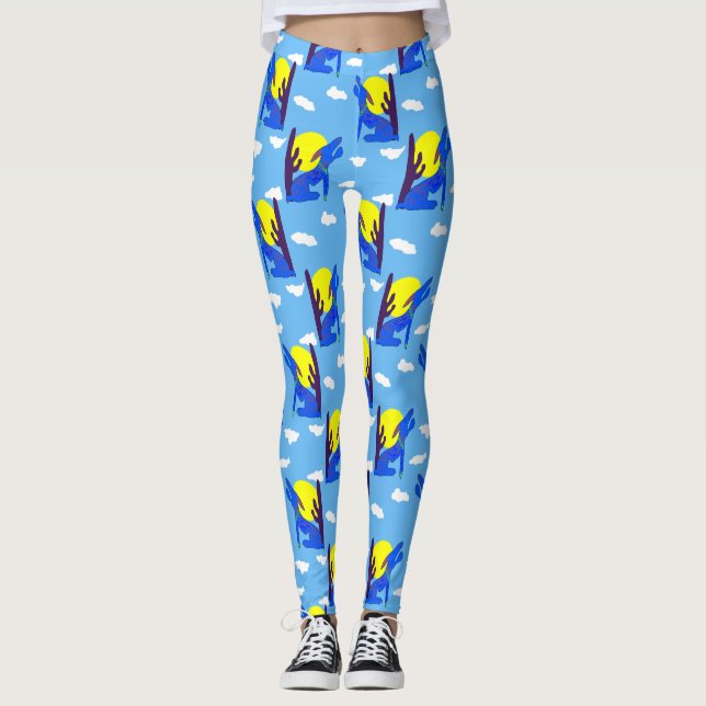 Blue Coyote Leggings (Framsida)