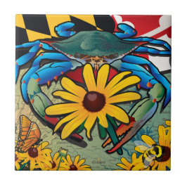 Blue Crab Maryland Black-eyed Susan Kakelplatta