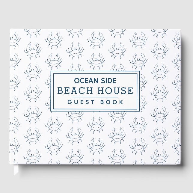Blue Crab Mönster - Beach House Vacation Rental Gästböcker (Framsida)