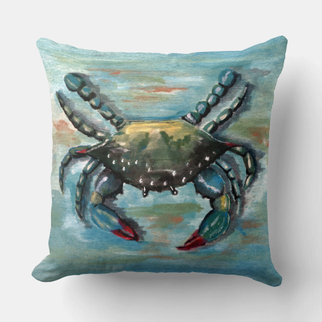 Blue Crab på Blue Kudde (Framsida)