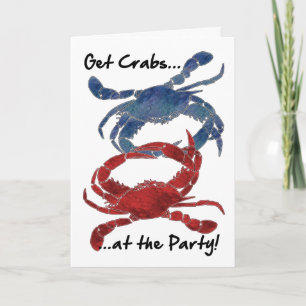Blue Crab Red Crab Crab Feast Inbjudan