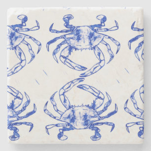 Blue Crab Stone Coaster Stenunderlägg