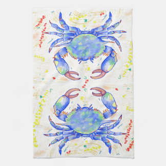 Blue Crab Tea Towel Kökshandduk