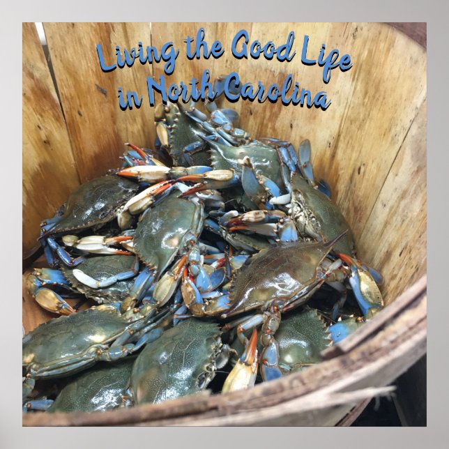 Blue Crabs - Liv av Bra i North Carolin Poster (Framsidan)