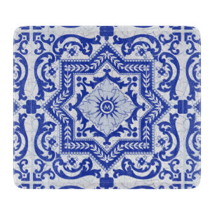 Blue Cracks Ceramic Stil Azulejo Vintage