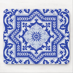Blue Cracks Ceramic Stil Azulejo Vintage Musmatta