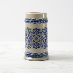 Blue Cracks Ceramic Stil Azulejo Vintage Sejdel