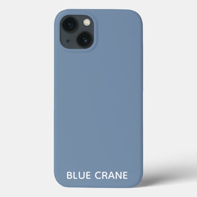 Blue Crane Blue färg namn Fodral-Mate iphone case (Baksida)
