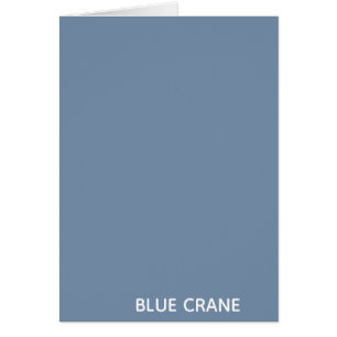 Blue Crane Blue färg namn Hälsningskort
