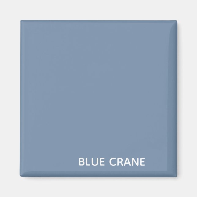 Blue Crane Blue färg namn Magnet (Framsidan)
