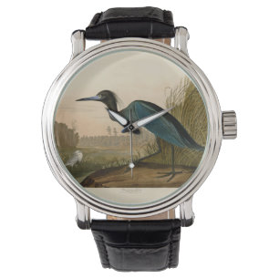 Blue Crane Heron Audubon Painting Armbandsur