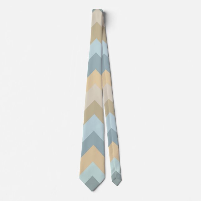 Blue Cream Chevron Rand Slips (Framsida)