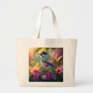 Blue Crestbow Winged Sunbird Fantasy Bird Jumbo Tygkasse