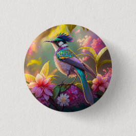 Blue Crestbow Winged Sunbird Fantasy Bird Knapp